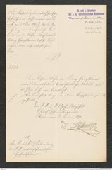 k.k. naturhistorisches Hofmuseum, Intendanzakten 1885-1896 (Hauer), Aktenzahl Z.352/1890, Seite 1